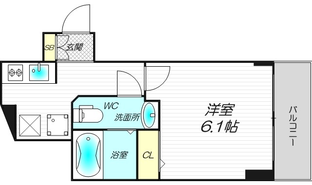 8階の間取り図