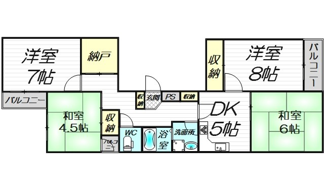 5階の間取り図