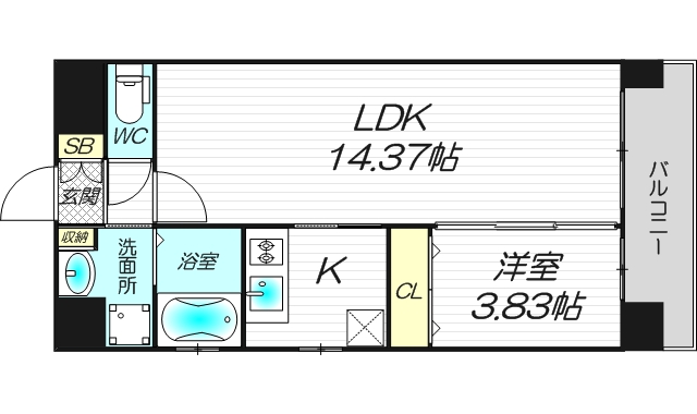 9階の間取り図