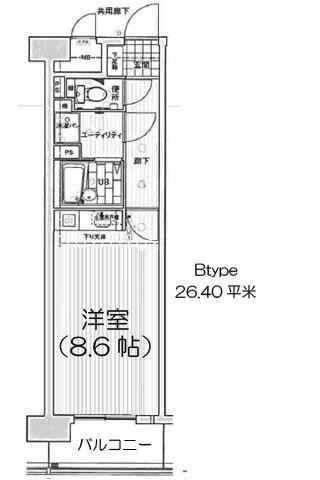 3階の間取り図