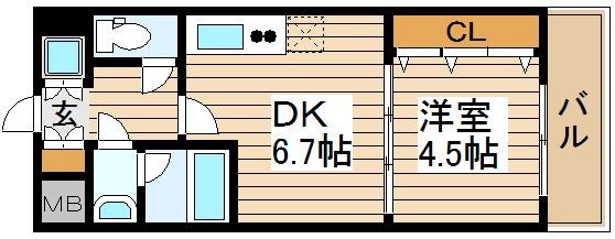 7階の間取り図