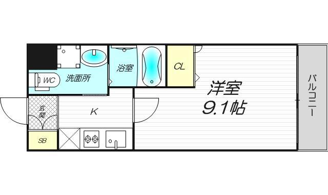 8階の間取り図