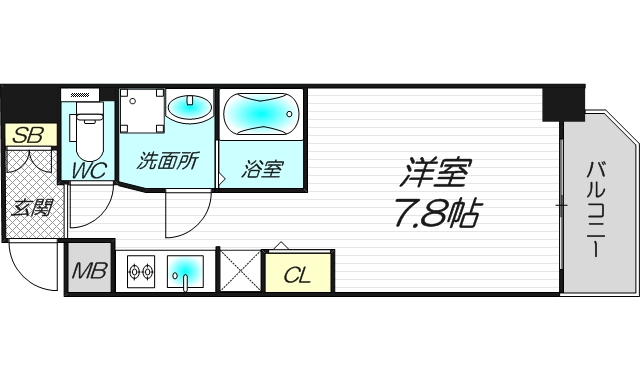 8階の間取り図