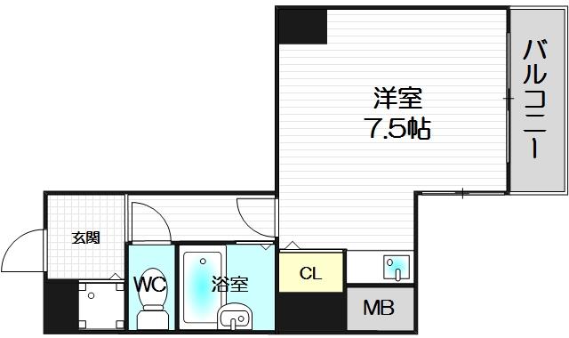 6階の間取り図