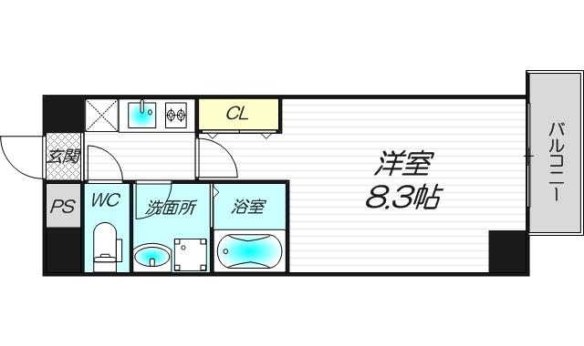 8階の間取り図