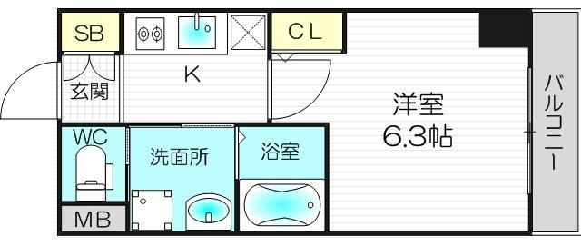 4階の間取り図