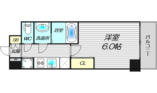 6階の間取り図