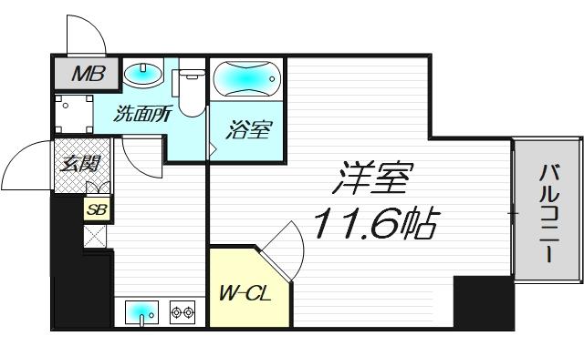 4階の間取り図