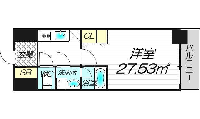 6階の間取り図