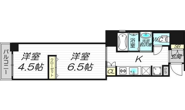 4階の間取り図