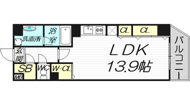 6階の間取り図