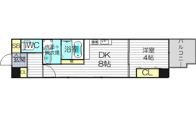 4階の間取り図