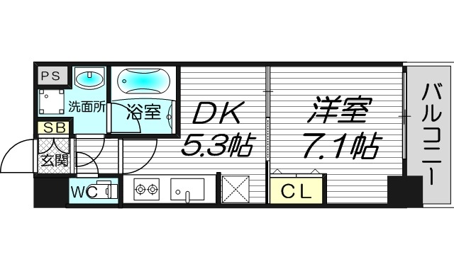 5階の間取り図