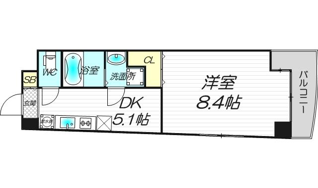 6階の間取り図