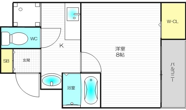 6階の間取り図