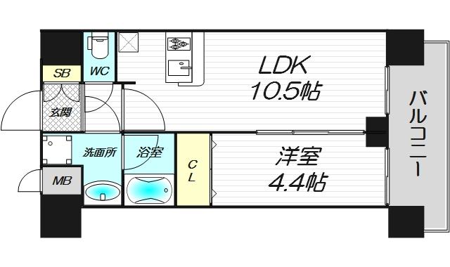 10階の間取り図