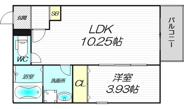 2階の間取り図