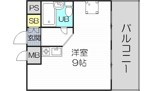 8階の間取り図