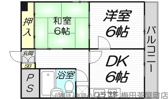 2階の間取り図