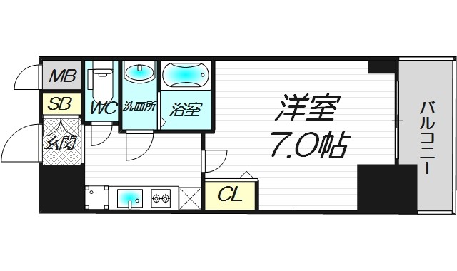 7階の間取り図