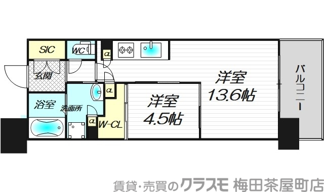 13階の間取り図