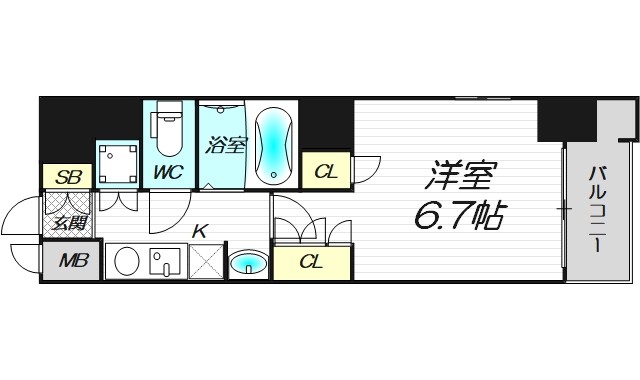 6階の間取り図