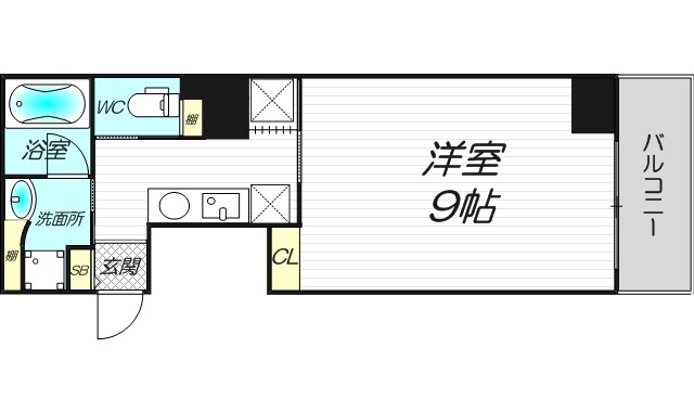 6階の間取り図