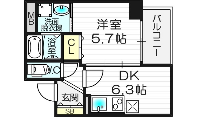 7階の間取り図