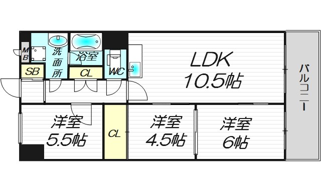 4階の間取り図