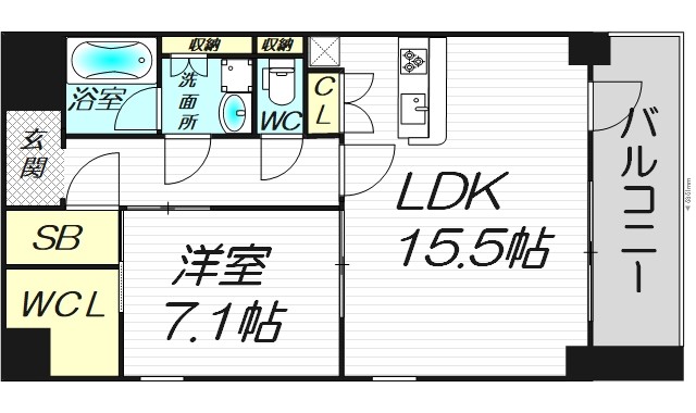 7階の間取り図