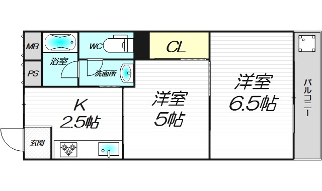 5階の間取り図