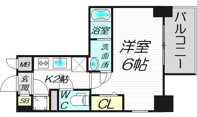 8階の間取り図