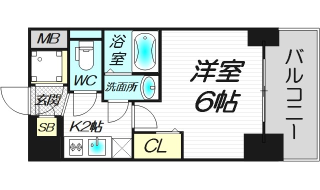 8階の間取り図