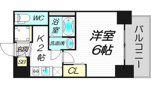 8階の間取り図