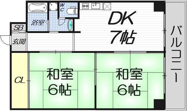 6階の間取り図