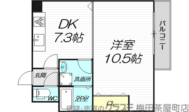 4階の間取り図