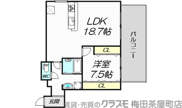 4階の間取り図