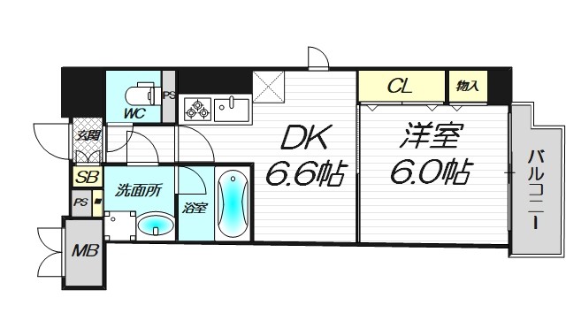 6階の間取り図