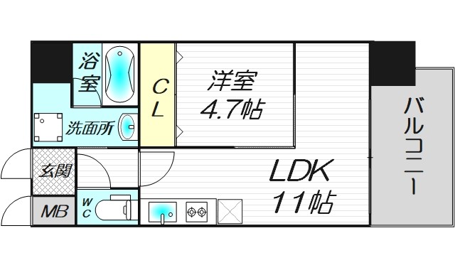 5階の間取り図