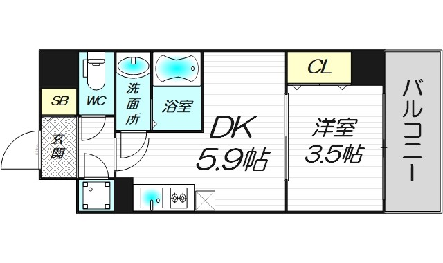 4階の間取り図