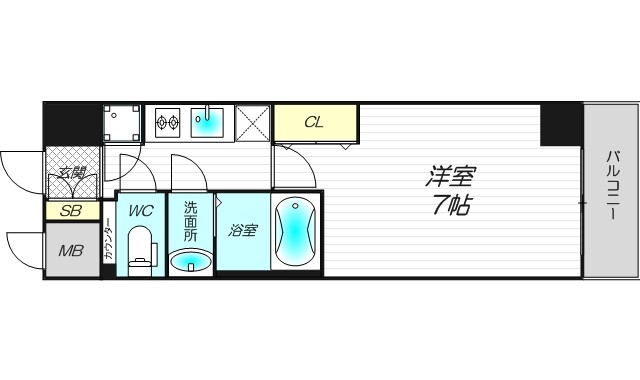 8階の間取り図