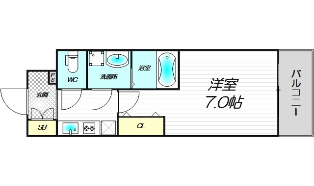 7階の間取り図