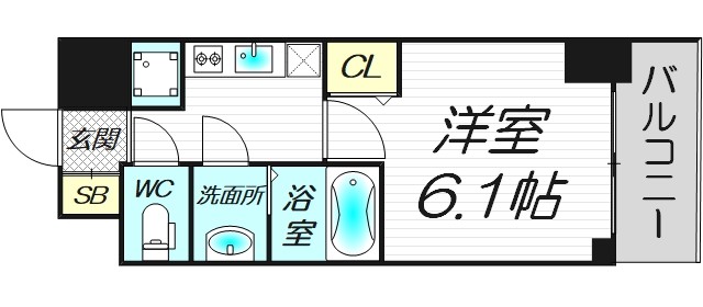 8階の間取り図