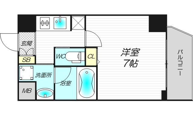 8階の間取り図