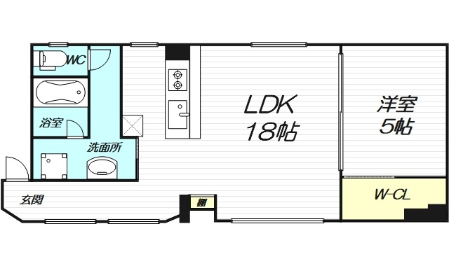 4階の間取り図