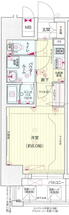 7階の間取り図