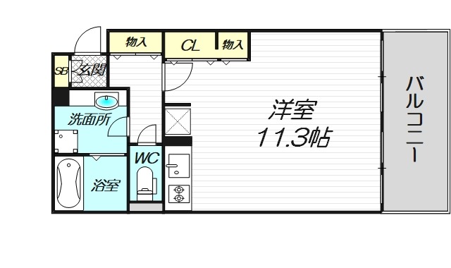 2階の間取り図