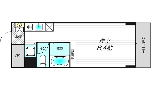 8階の間取り図