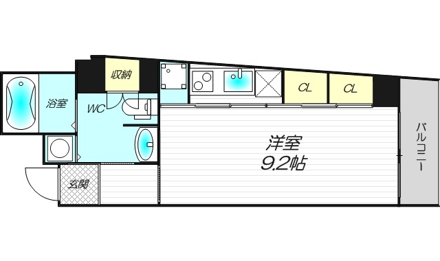 2階の間取り図