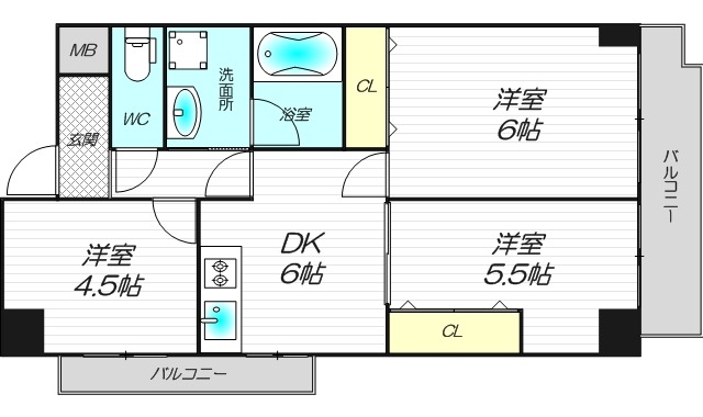 7階の間取り図